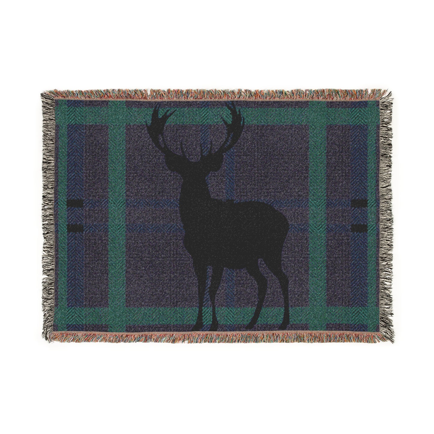 Cozy Deer Woven Blanket for Warmth and Style
