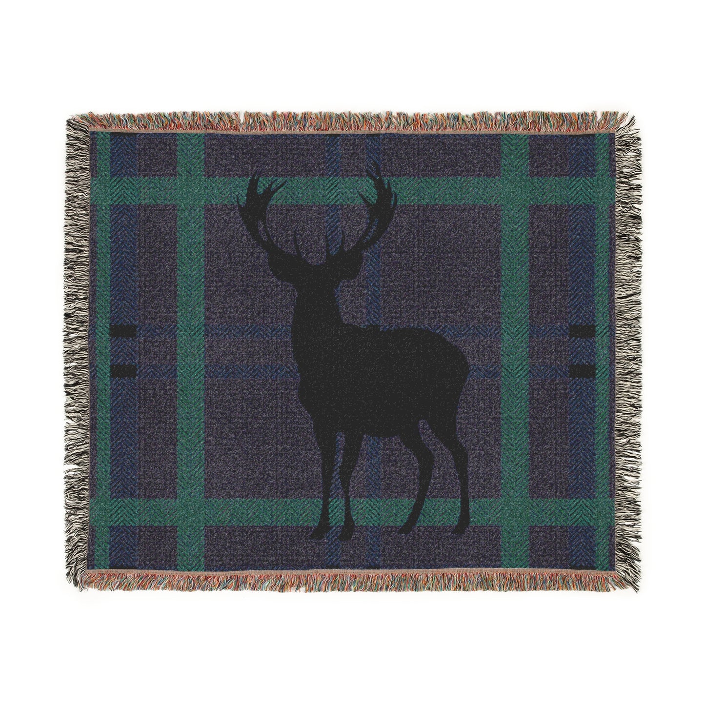 Cozy Deer Woven Blanket for Warmth and Style