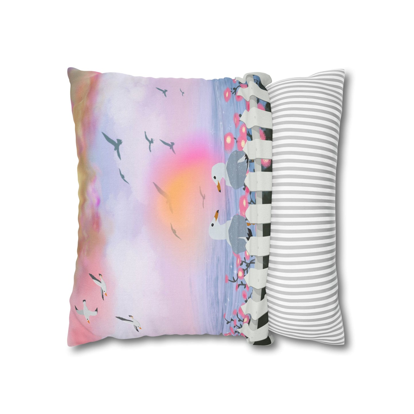 Coastal Seagull Pillowcase - Sea Inspired Cushion Cover for Home Decor, Beach House Gift, Nautical Accent, Summer Vibes, Decorative [...]