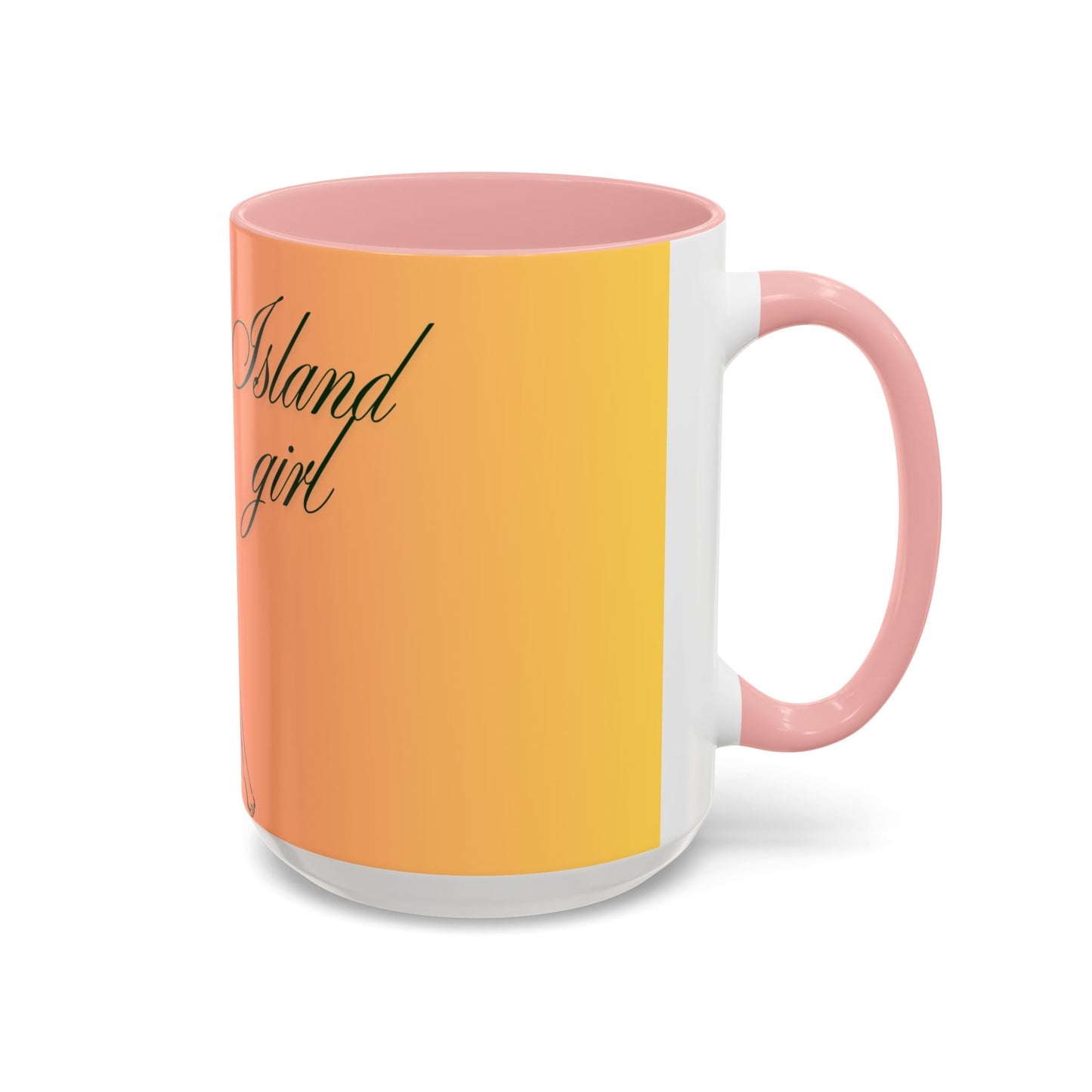 Island Girl Accent Coffee Mug | Retro Drinkware, Beach Gift, Summer Vibes, Unique Morning Brew, Gift for Her