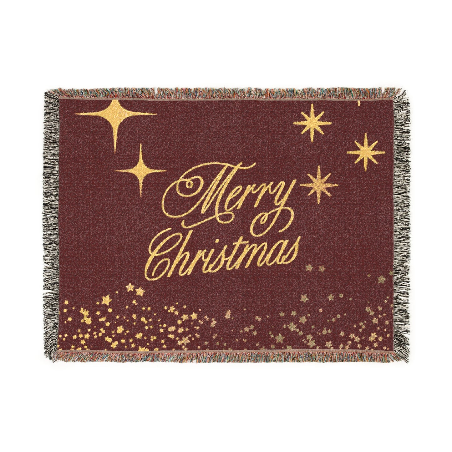 Cozy Christmas Woven Blanket - Festive Holiday Decor, Gift for Families, Winter Warmth, Decorative Throw, Holiday Celebration