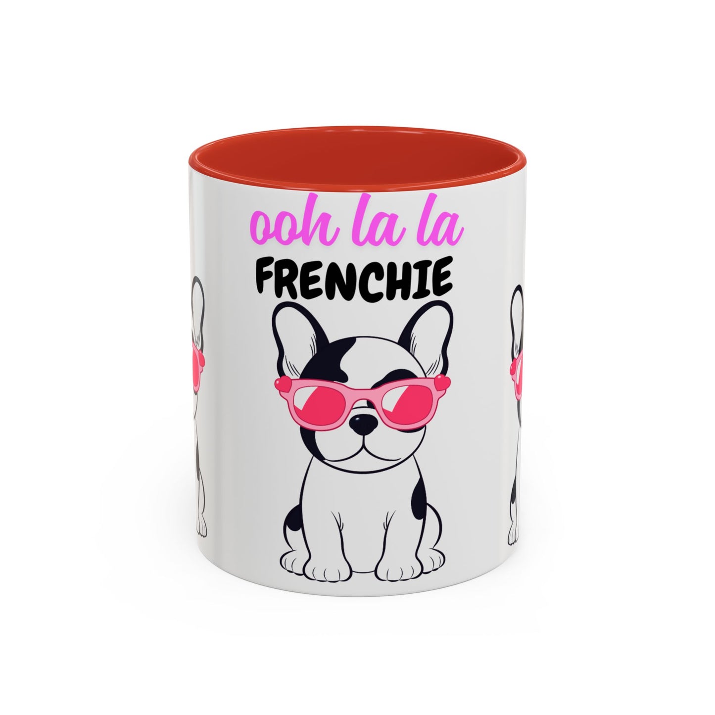 Trendy French Bulldog Coffee Mug, Dog Lover Gift, Ooh La La Frenchie Mug, Cute Pet Mug, Fun Drinkware, Animal Lover Cup