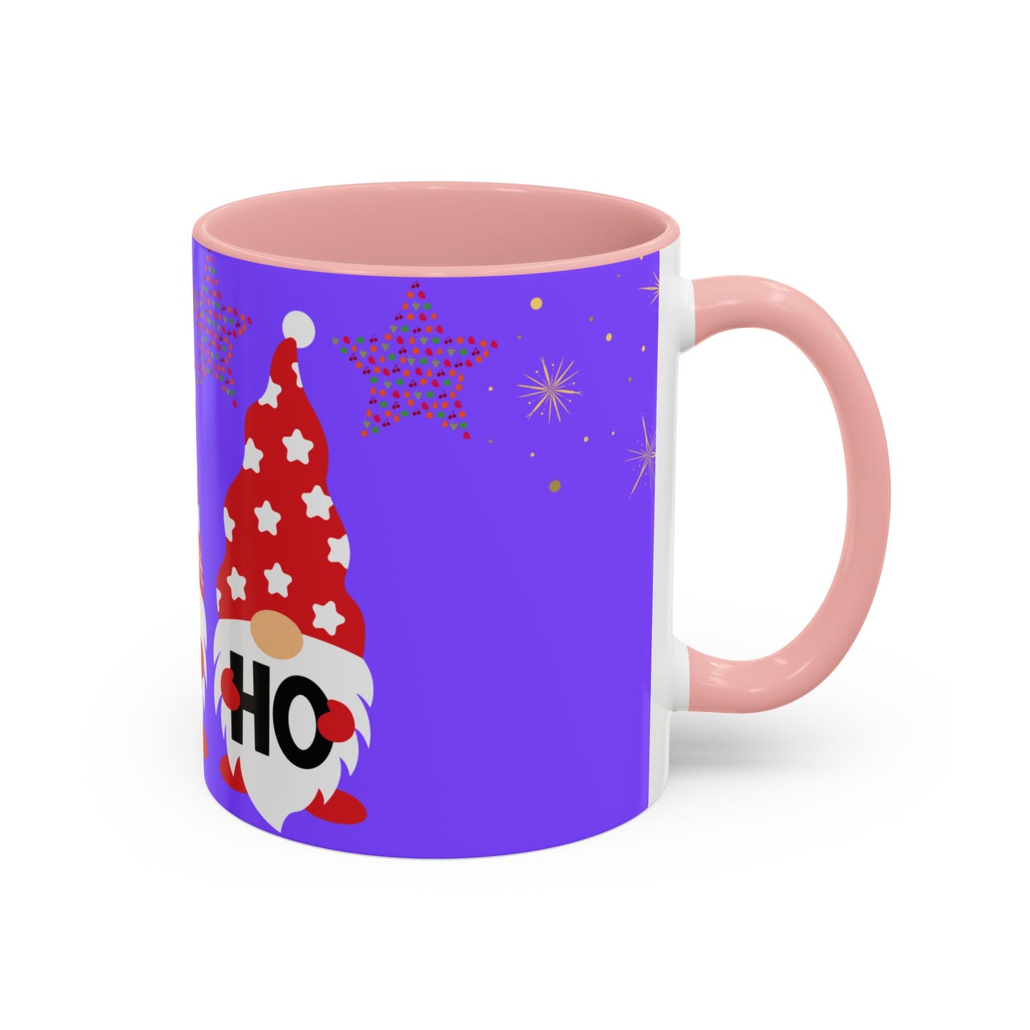 Gnome Holiday Coffee Mug, Festive Mug, Christmas Gift Mug, Cute Gnome Cup, Ho Ho Ho Coffee Mug
