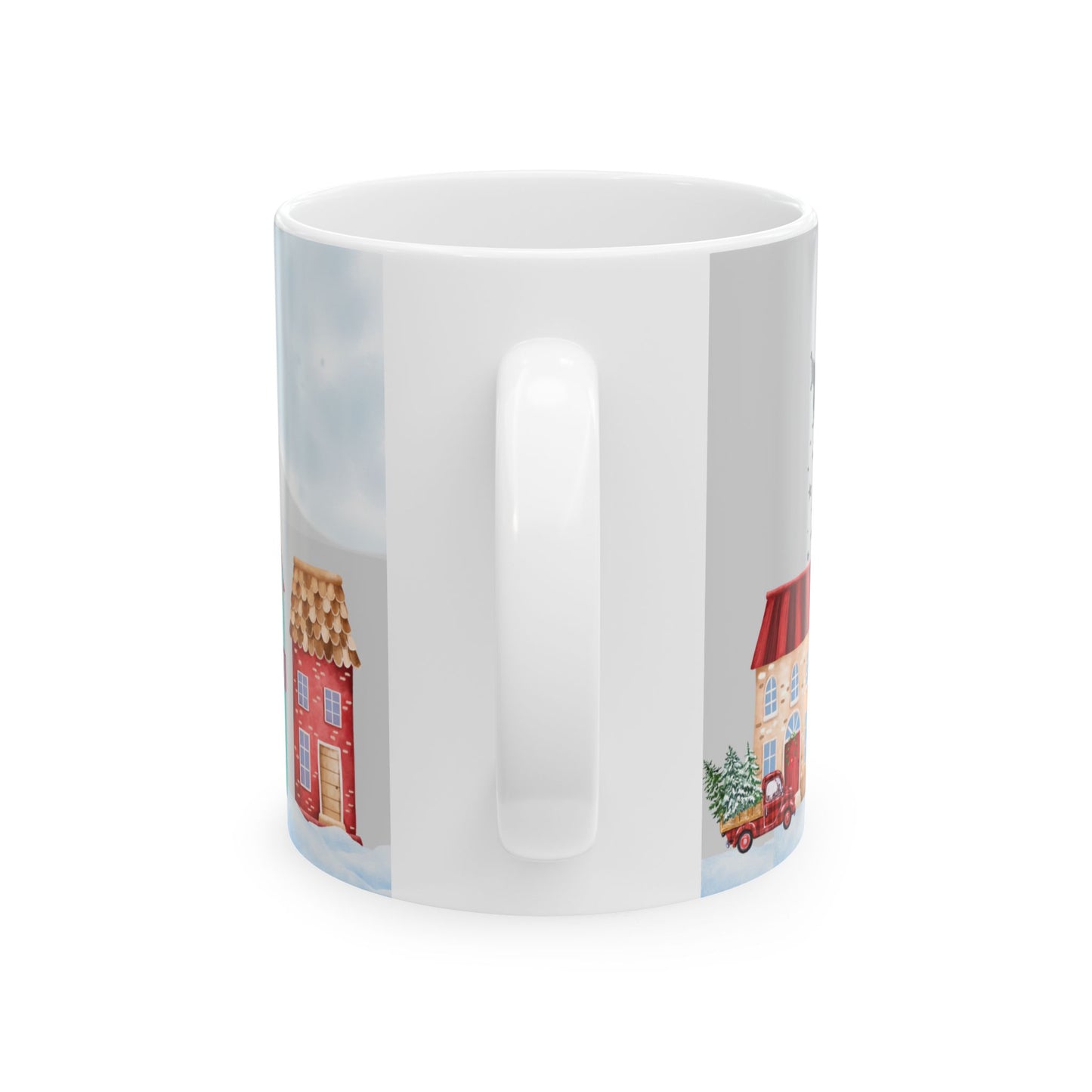 Christmas Ceramic Mug, Festive Holiday Drinkware, Merry Christmas Gift, Winter Décor, Cheerful Coffee Cup