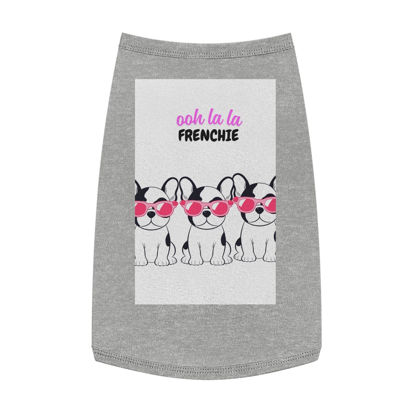 French Bulldog Pet Tank Top, Cute Dog Apparel, Ooh La La Frenchie Shirt, Pet Fashion, Dog Lover Gift