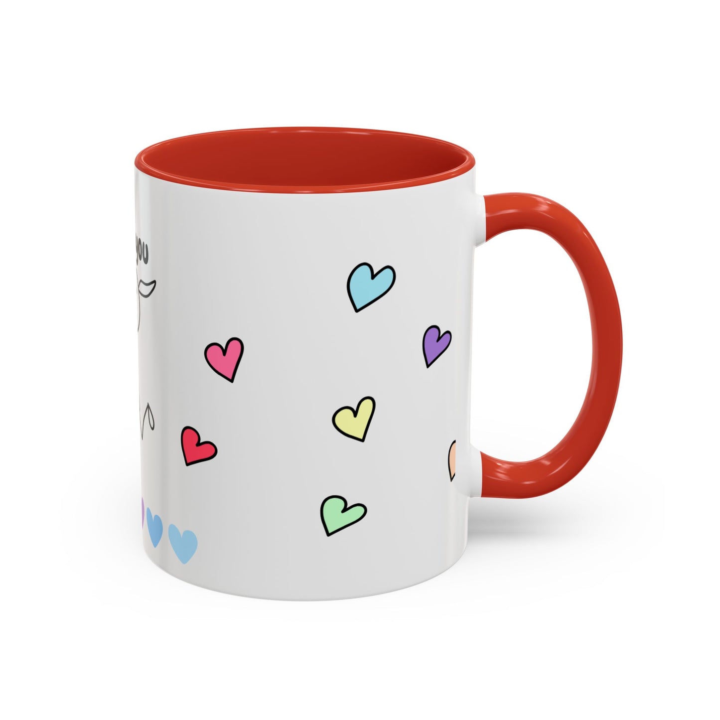 Miss You Accent Coffee Mug - Heartwarming Gift for Friends, Loved Ones, Birthdays, Valentine's Day, Coffee Lovers