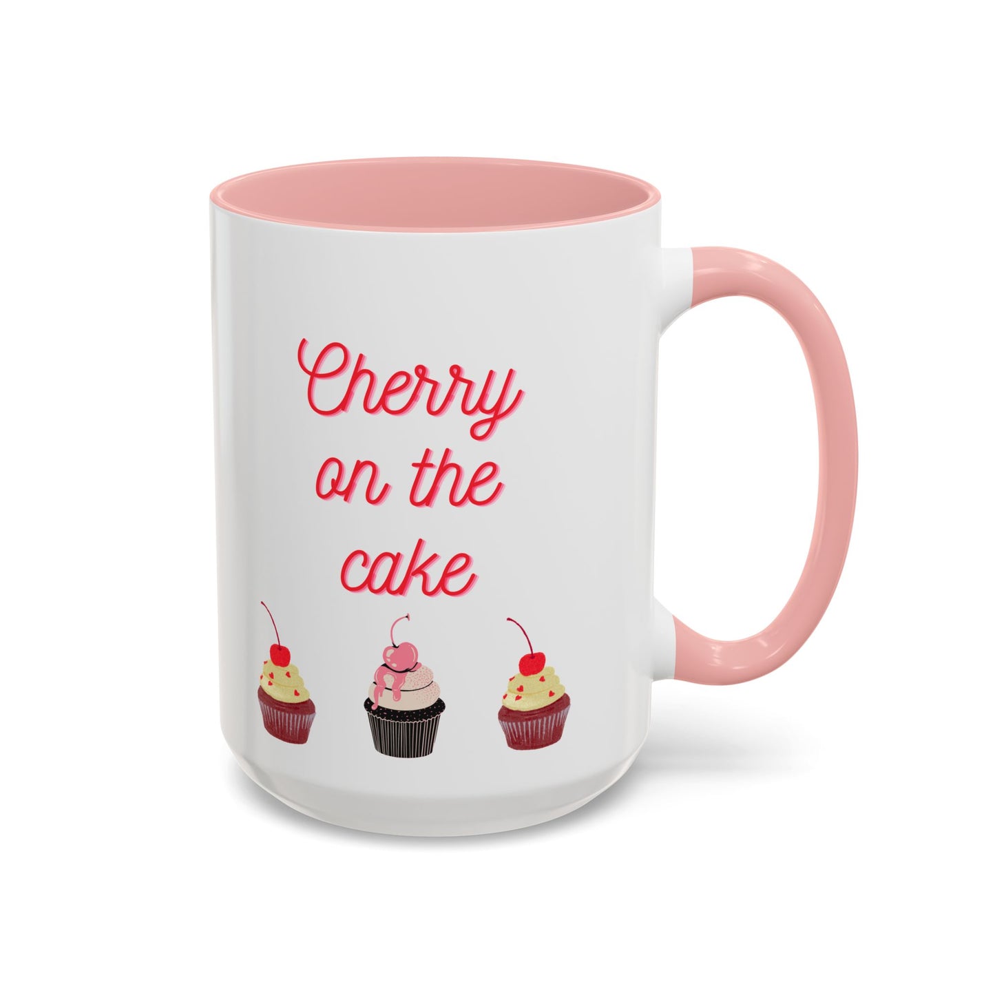 Cute Cupcake Themed Coffee Mug, Sweet Gift for Birthdays, Party Favor, Baking Lover, Kitchen Decor, Cherry on the Cake