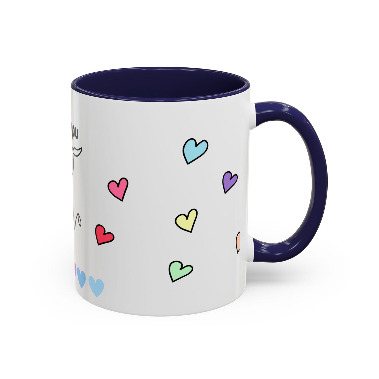 Miss You Accent Coffee Mug - Heartwarming Gift for Friends, Loved Ones, Birthdays, Valentine's Day, Coffee Lovers