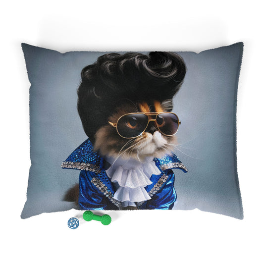 Elvis-Inspired Cat Bed, Stylish Pet Bed, Cozy Cat Cushion, Feline Lounge, Pet Accessories for Cat Lovers, Fun Home Decor