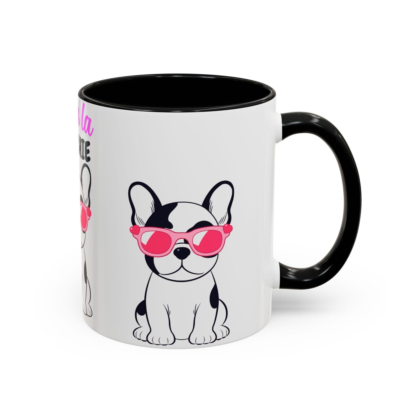 Trendy French Bulldog Coffee Mug, Dog Lover Gift, Ooh La La Frenchie Mug, Cute Pet Mug, Fun Drinkware, Animal Lover Cup