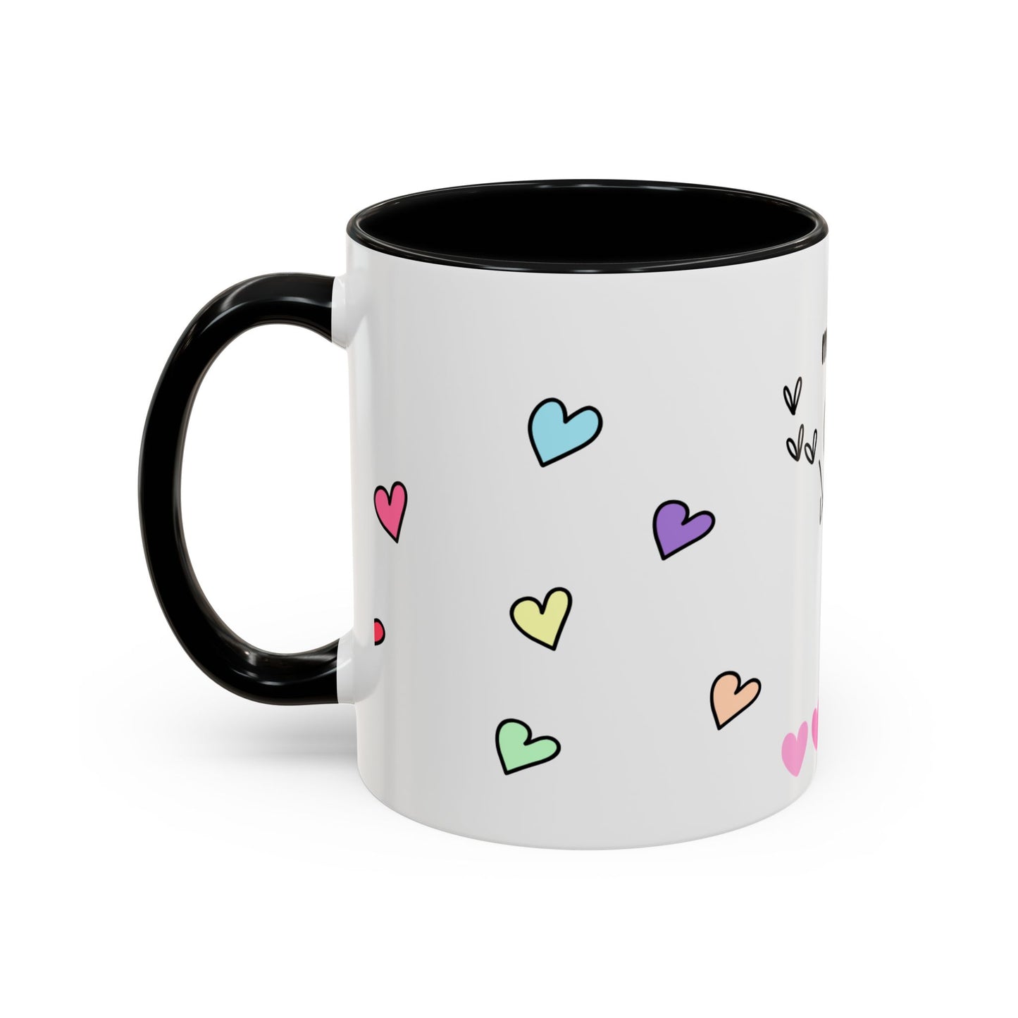 Miss You Accent Coffee Mug - Heartwarming Gift for Friends, Loved Ones, Birthdays, Valentine's Day, Coffee Lovers