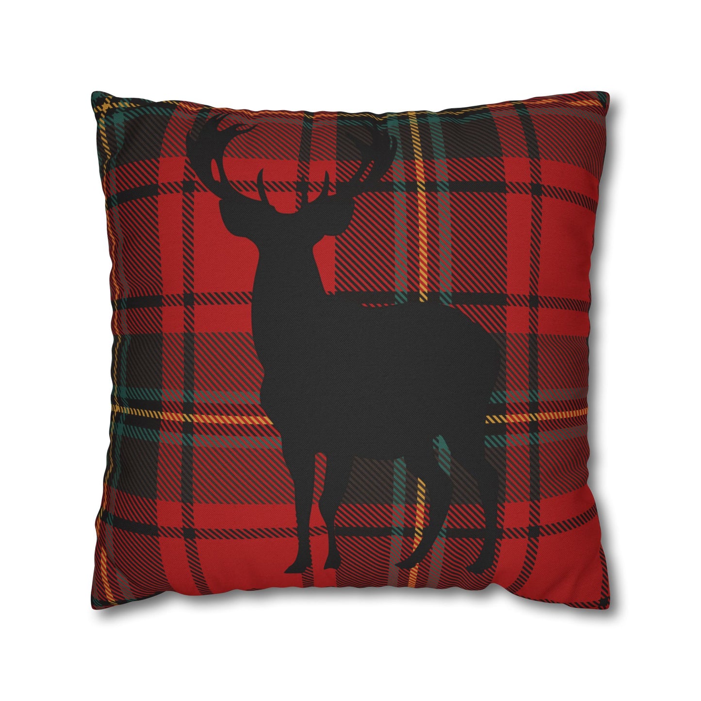 Rustic Deer Plaid Pillowcase