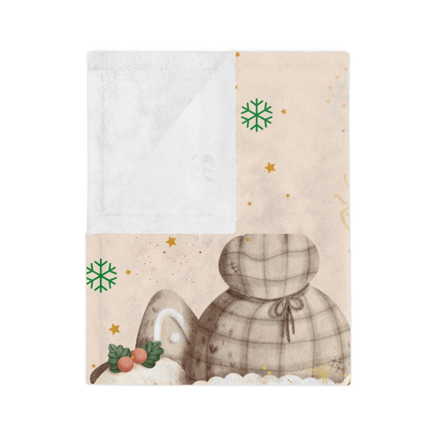 Cozy Hot Cocoa Velveteen Microfiber Blanket, Holiday Gift, Winter Decor, Snuggle Blanket, Home Comfort, Warmth and Joy