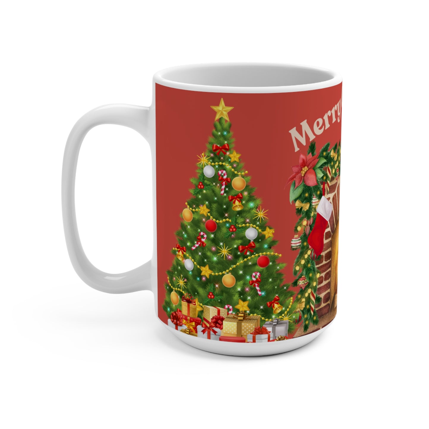 Christmas Mug, Festive Coffee Cup, Holiday Drinkware, Santa Christmas Gift, Cozy Winter Mug