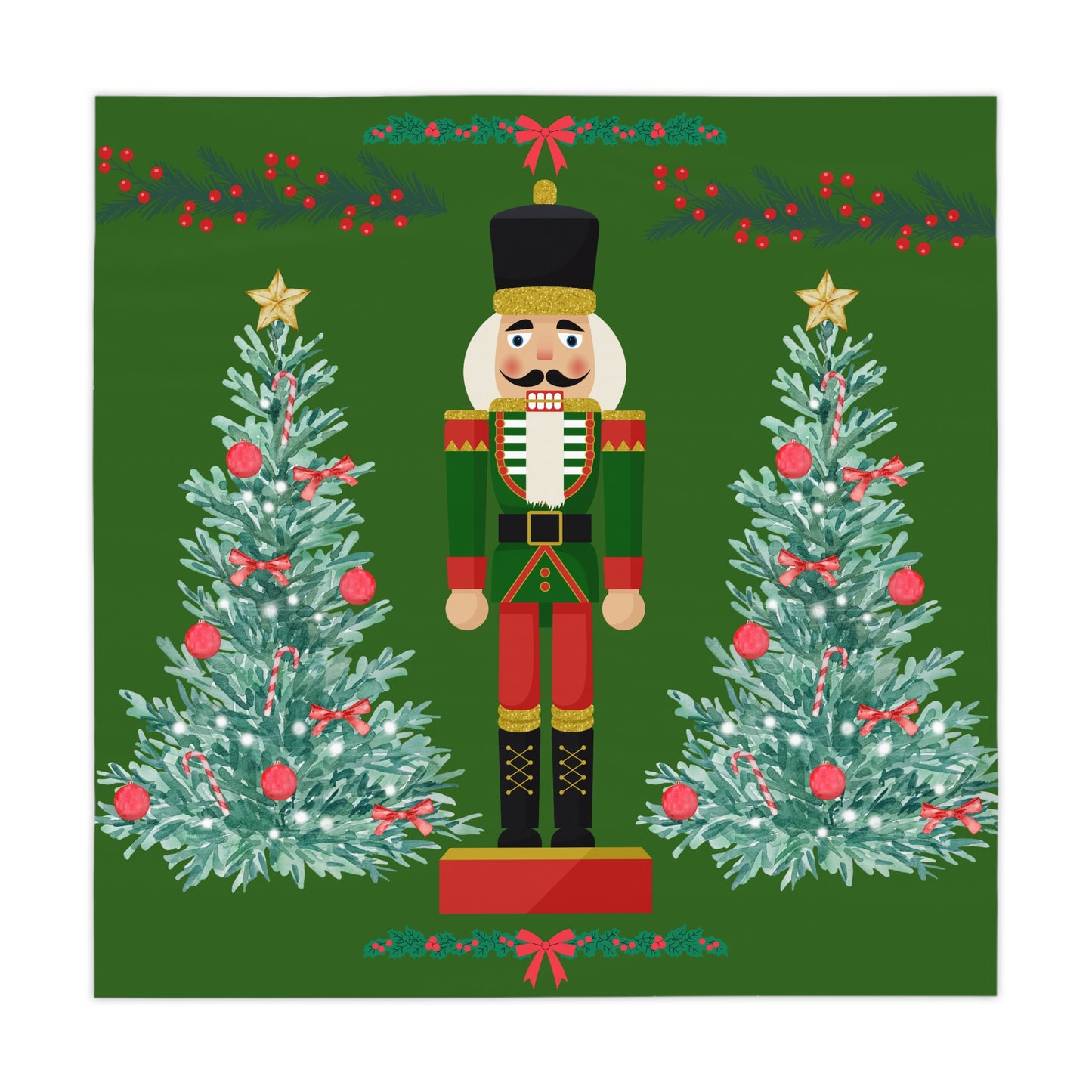 Nutcracker Christmas Tablecloth