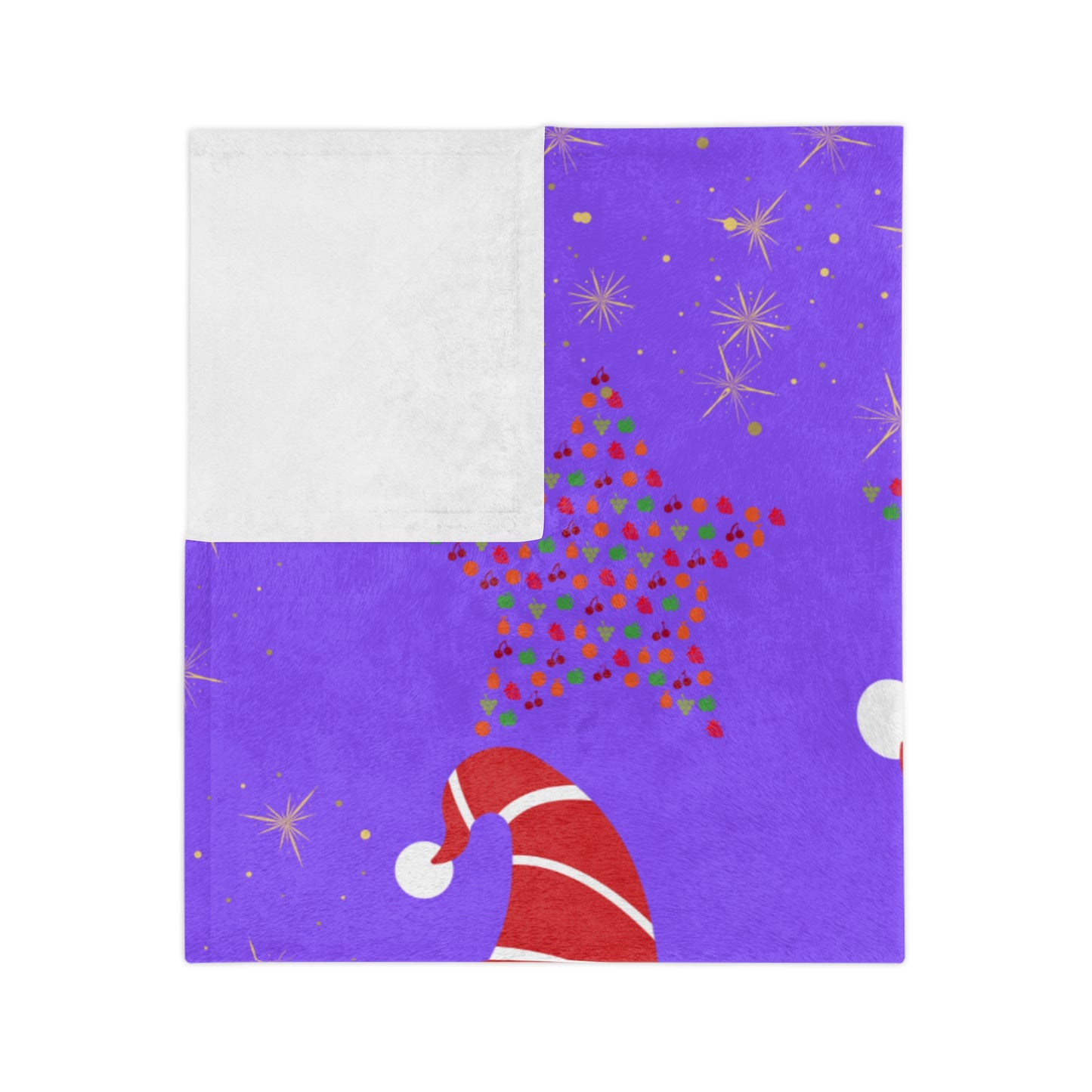 Cozy Holiday Gnome Blanket - Soft Microfiber Plush, Great for Christmas Gifts, Home Décor, Snuggling, Kid's Bedroom