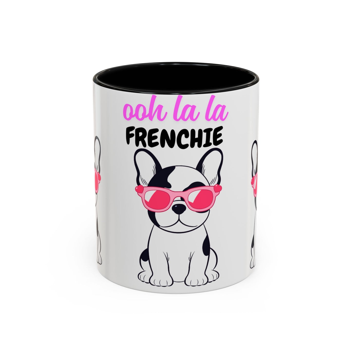Trendy French Bulldog Coffee Mug, Dog Lover Gift, Ooh La La Frenchie Mug, Cute Pet Mug, Fun Drinkware, Animal Lover Cup