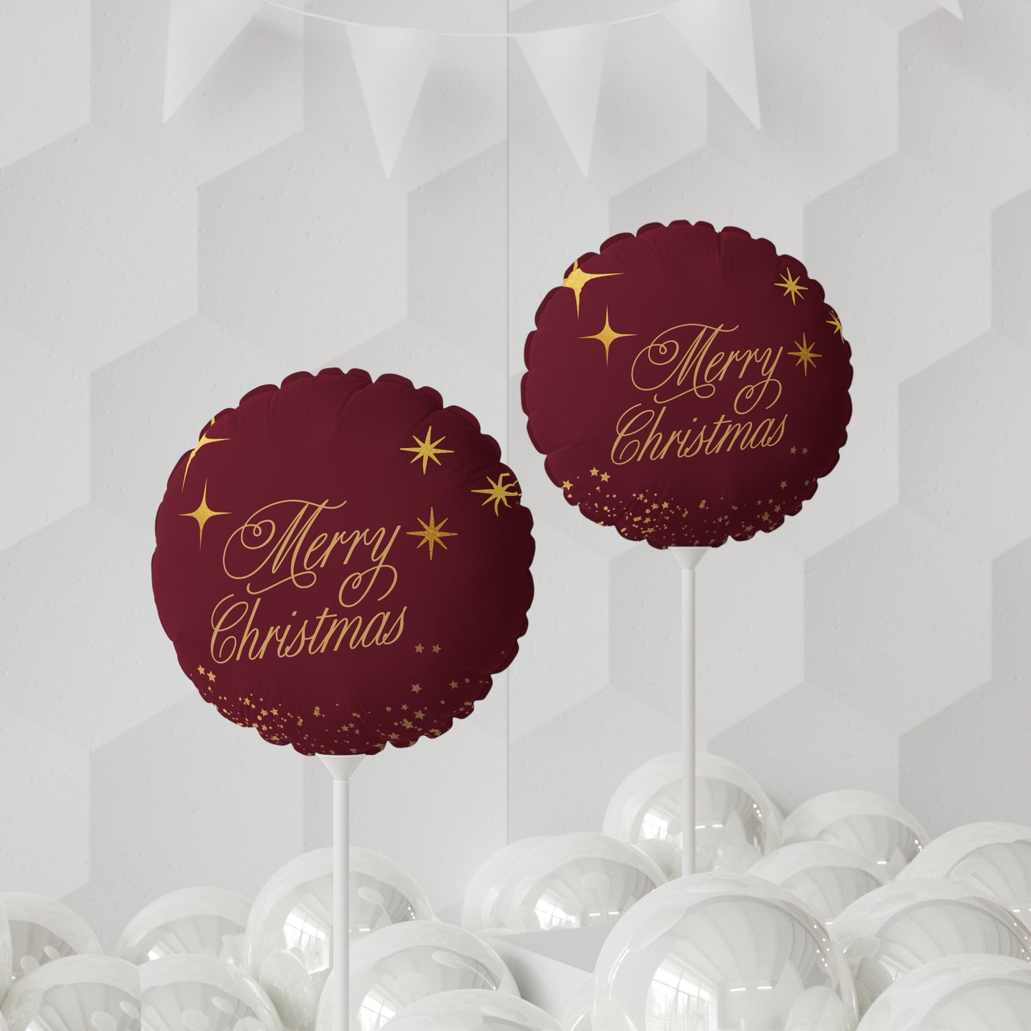 Merry Christmas Balloon, Round Heart-shaped Party Decor, Holiday Celebration Decor, Festive Event Balloon, Christmas Party Supplies, [...]