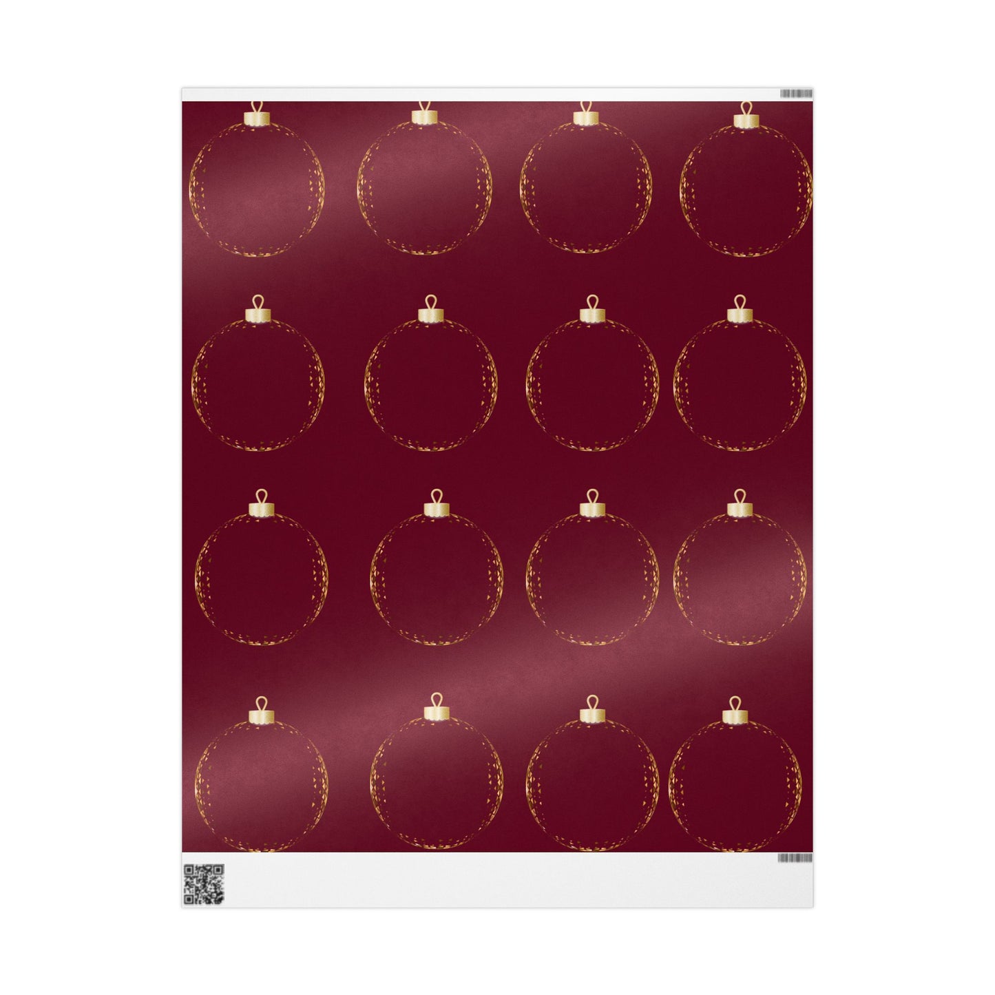 Elegant Holiday Wrapping Paper, Festive Gift Wrap, Christmas Paper, Ornament Design, Eco-Friendly Gift Wrap