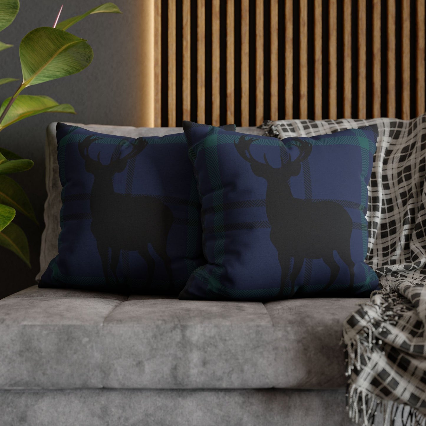 Rustic Deer Print Pillowcase - Cozy Home Decor