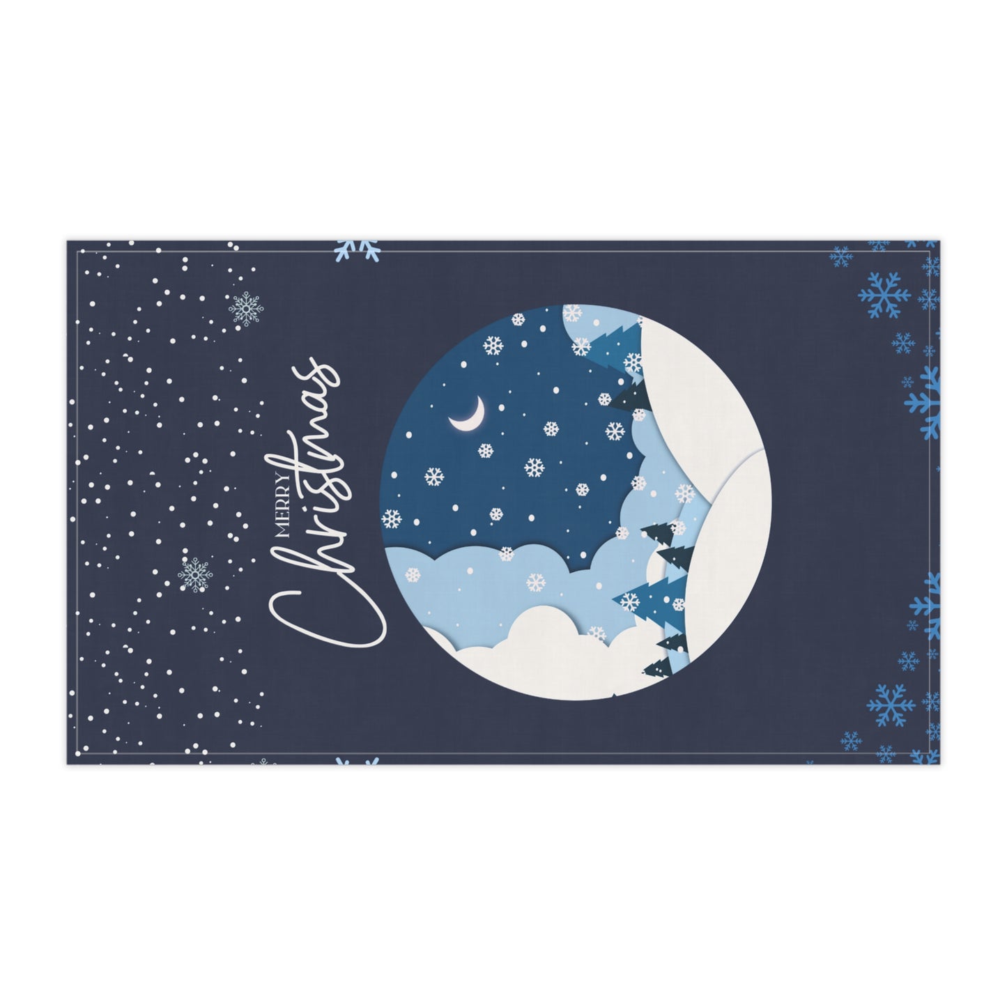 Winter Wonderland Tea Towels, Snowy Christmas Decor, Kitchen Gift, Holiday Party Essentials, Cozy Home Accessories, Festive Cooking Towels