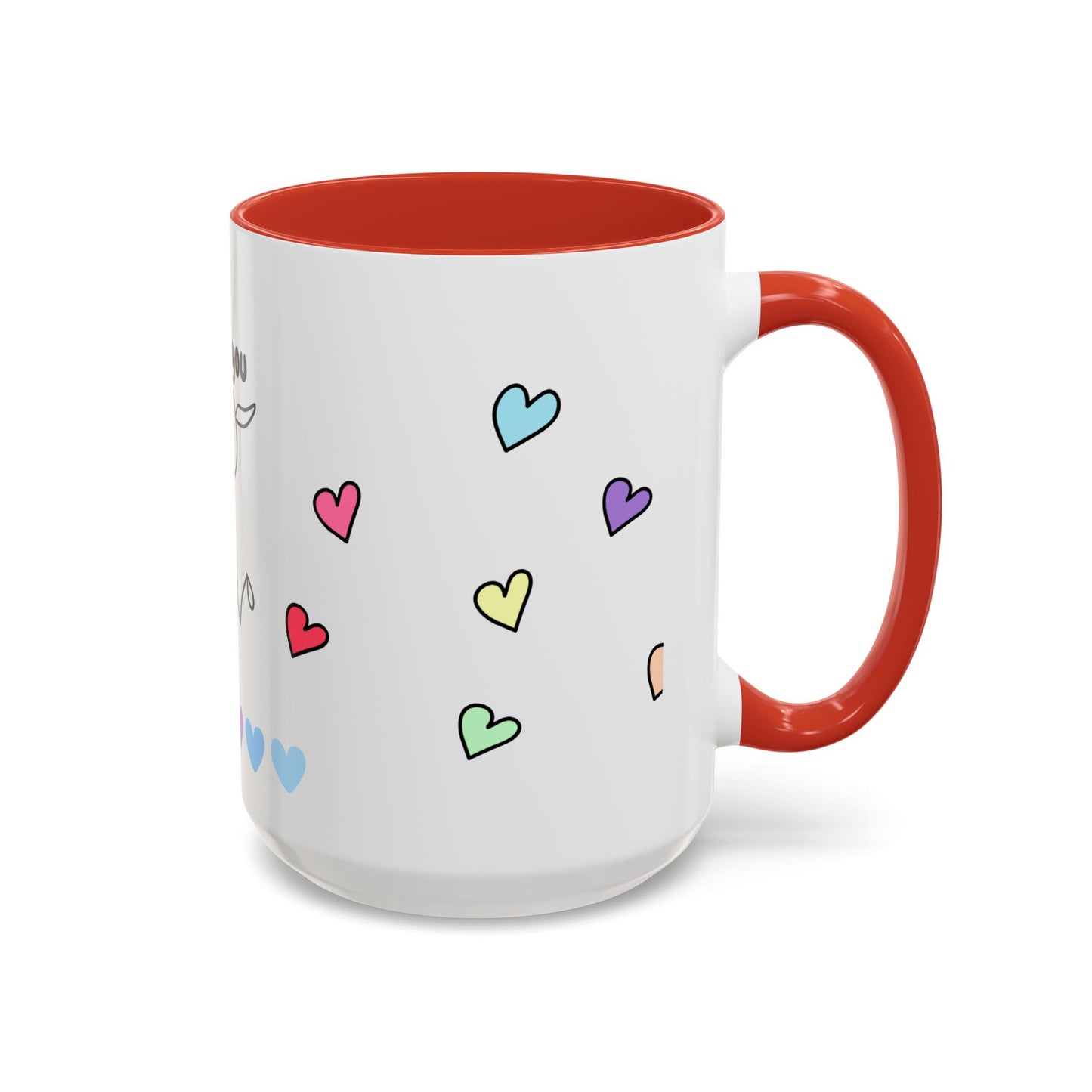 Miss You Accent Coffee Mug - Heartwarming Gift for Friends, Loved Ones, Birthdays, Valentine's Day, Coffee Lovers