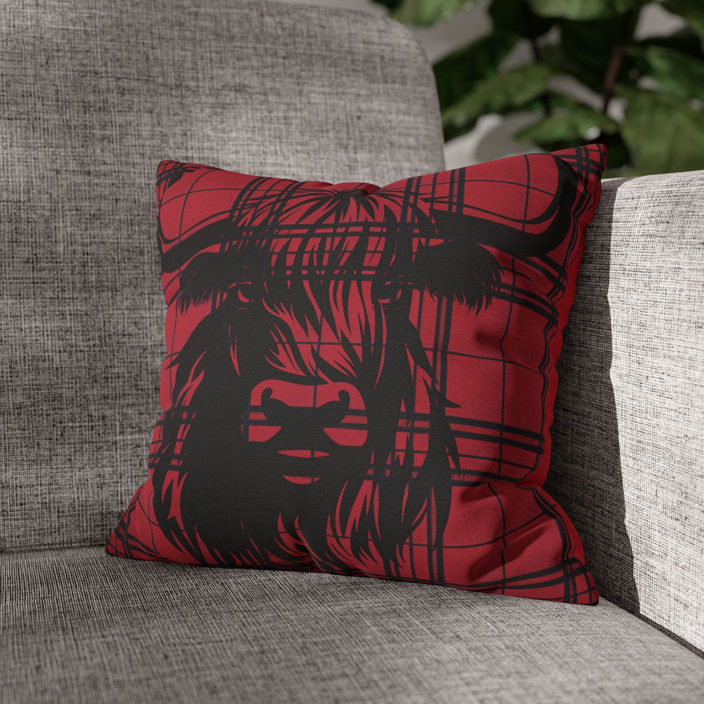 Highland Cow Pillowcase, Rustic Farmhouse Decor, Gift for Animal Lovers, Cozy Home Accent, Wedding or Housewarming Gift