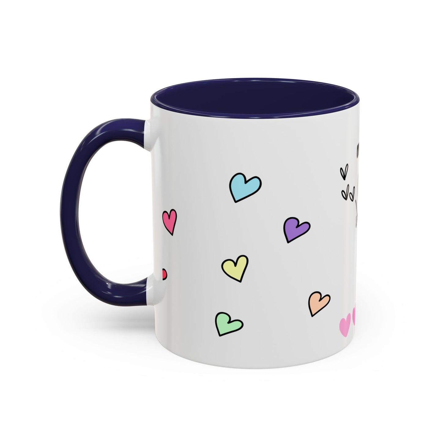 Miss You Accent Coffee Mug - Heartwarming Gift for Friends, Loved Ones, Birthdays, Valentine's Day, Coffee Lovers