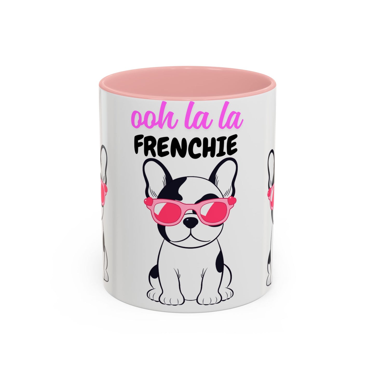 Trendy French Bulldog Coffee Mug, Dog Lover Gift, Ooh La La Frenchie Mug, Cute Pet Mug, Fun Drinkware, Animal Lover Cup
