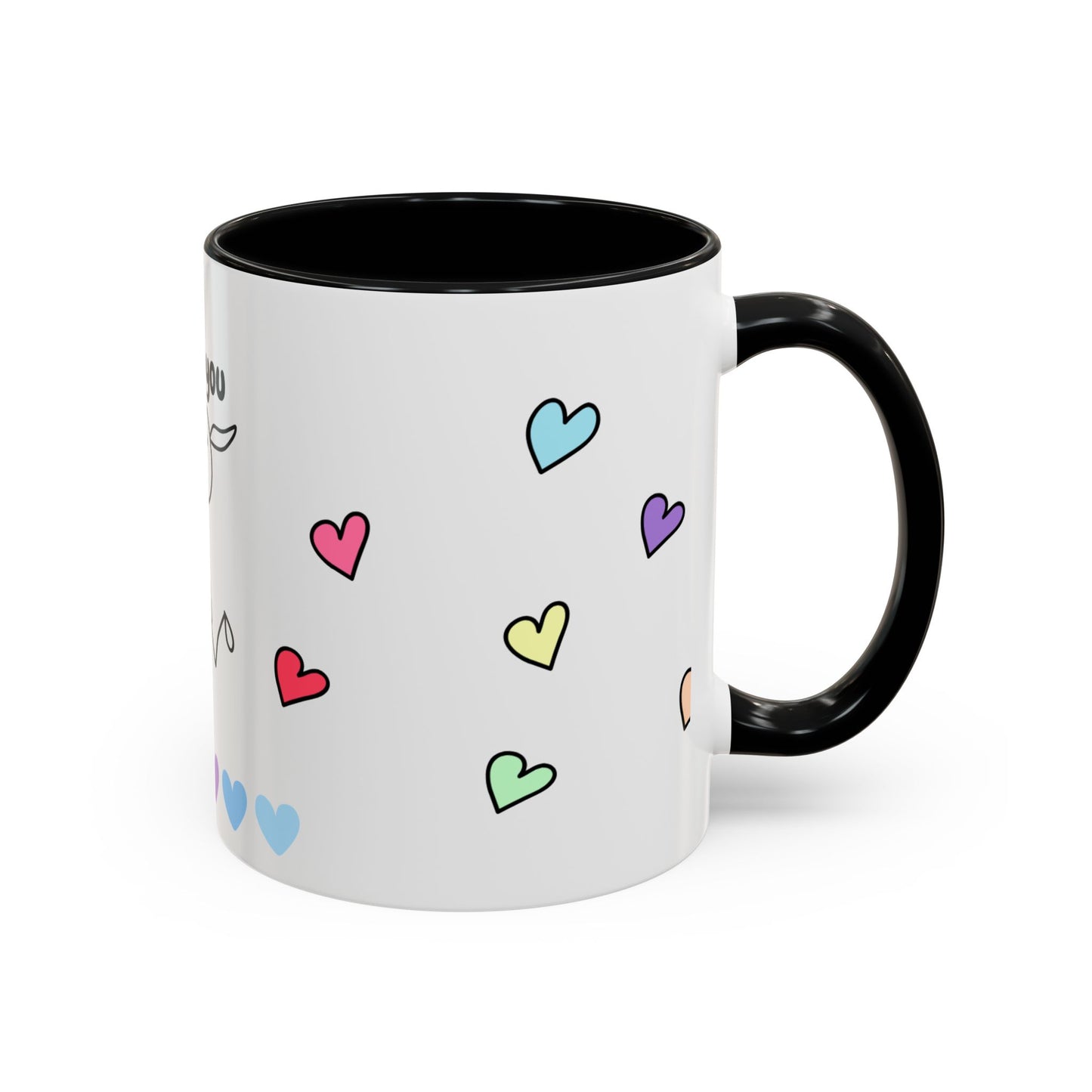 Miss You Accent Coffee Mug - Heartwarming Gift for Friends, Loved Ones, Birthdays, Valentine's Day, Coffee Lovers