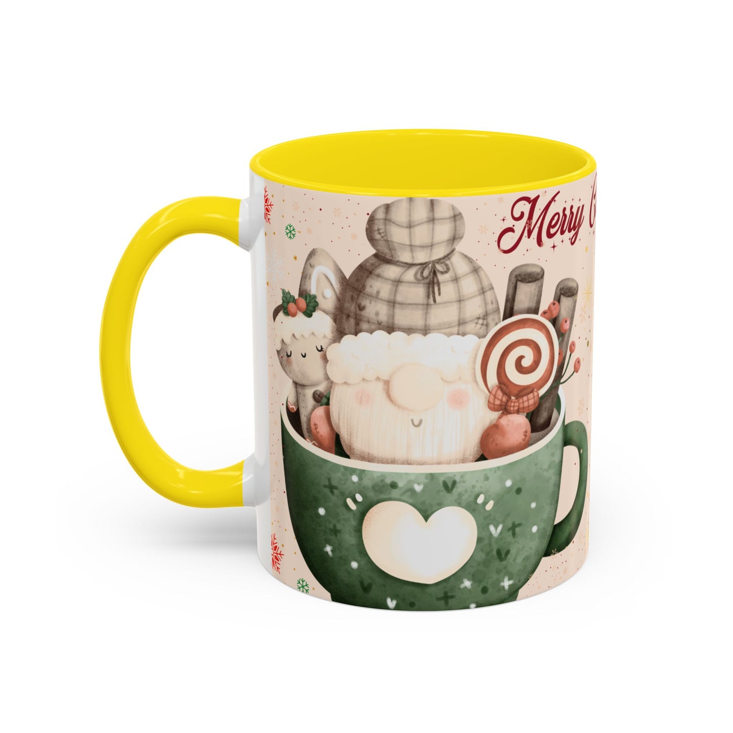 Holiday Coffee Mug – Merry Christmas Design, Cute Gift for Coffee Lovers, Festive Mug for Winter Celebrations, Unique Holiday Decor
