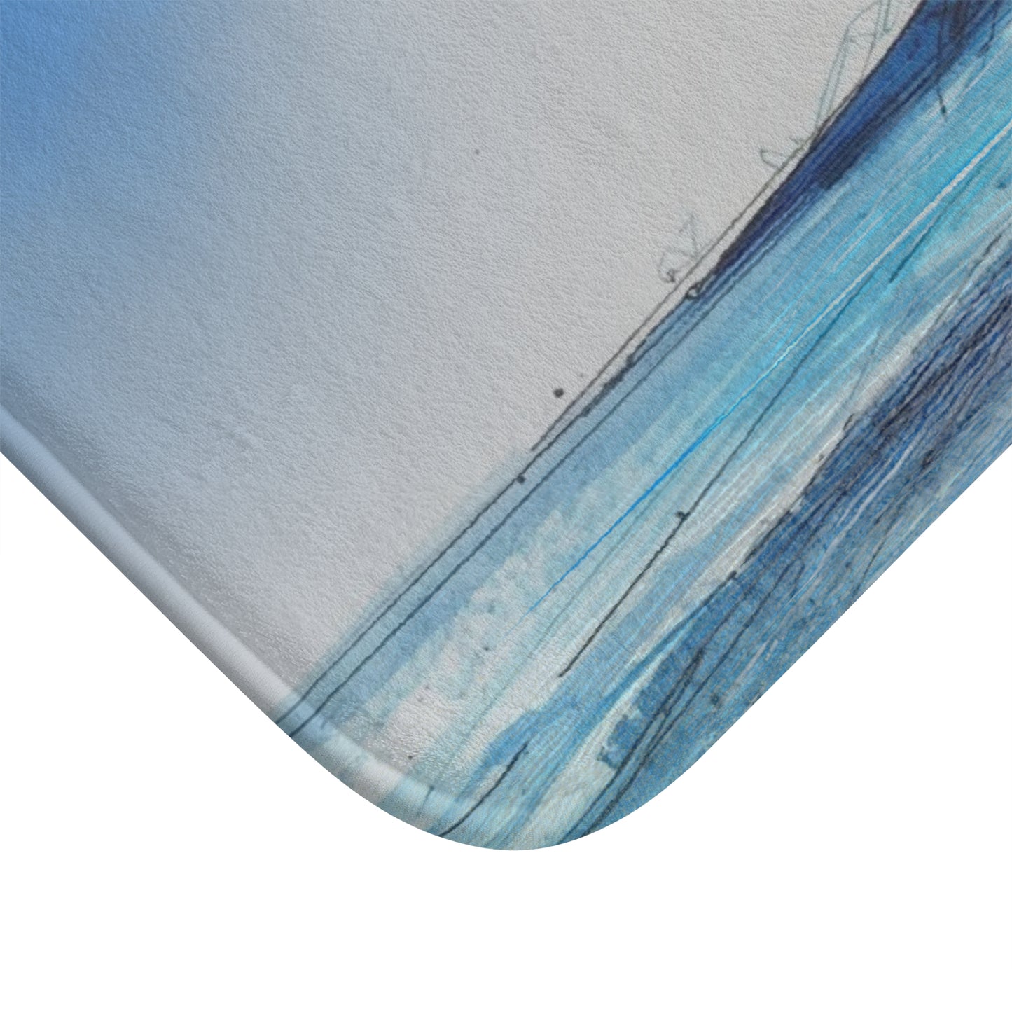 Ocean Breeze Bath Mat, Nautical Home Decor, Beach House Accessory, Coastal Vibes, Gift for Beach Lovers