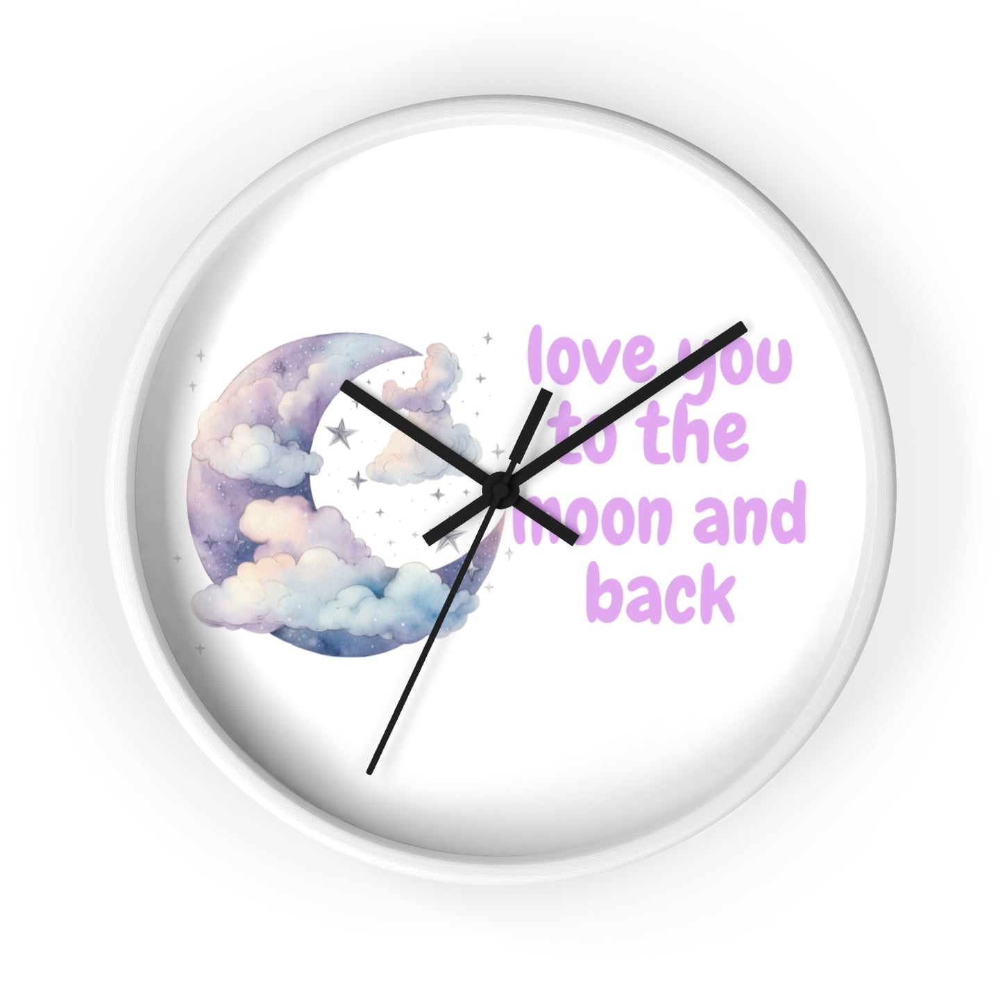 Whimsical Moon Wall Clock - Love You to the Moon and Back, Celestial Home Decor, Unique Gift, Baby Nursery, Romantic Decor, [...]