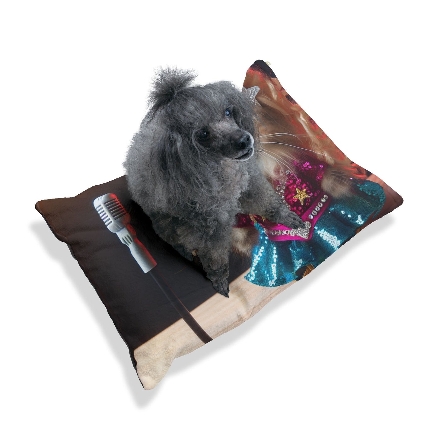 Glamorous Cat Pet Bed, Fun Furry Friends, Cozy Cat Nap Mat, Cute Pet Cushion, Stylish Animal Bed, Pet Accessory for Holidays