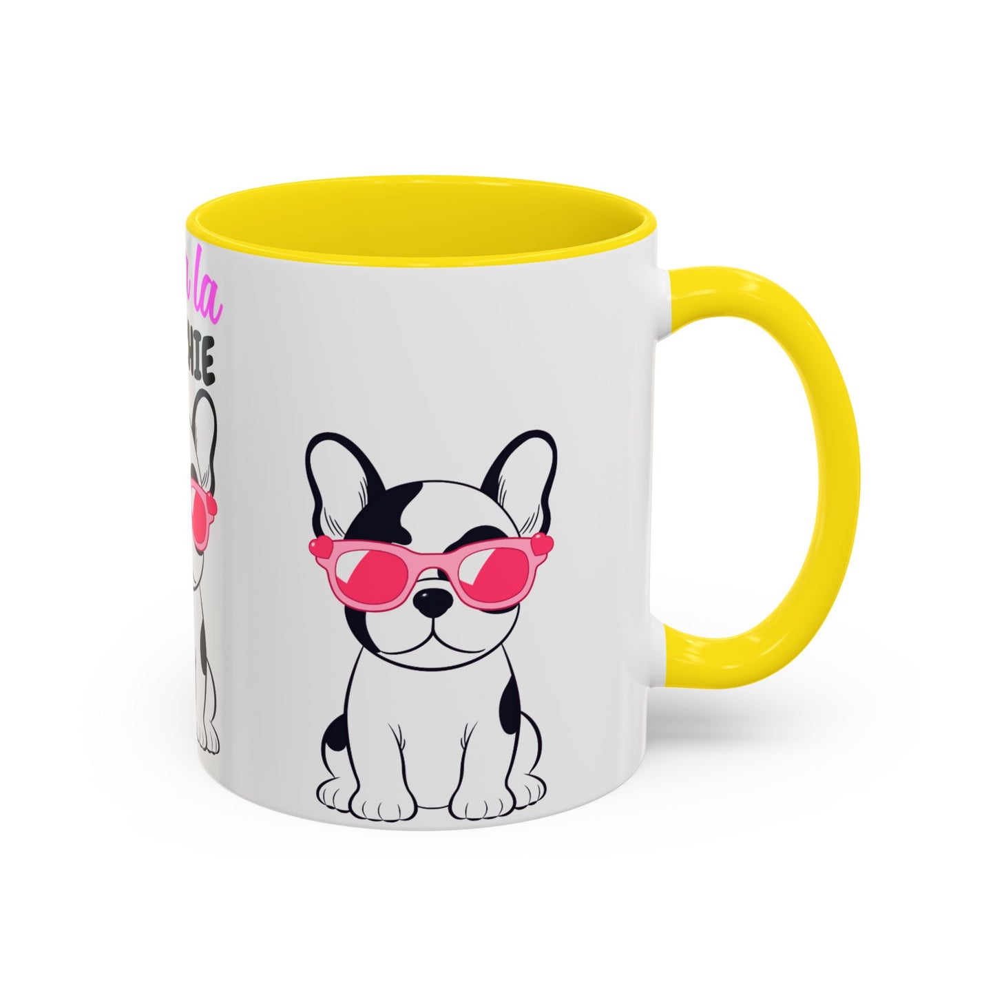 Trendy French Bulldog Coffee Mug, Dog Lover Gift, Ooh La La Frenchie Mug, Cute Pet Mug, Fun Drinkware, Animal Lover Cup