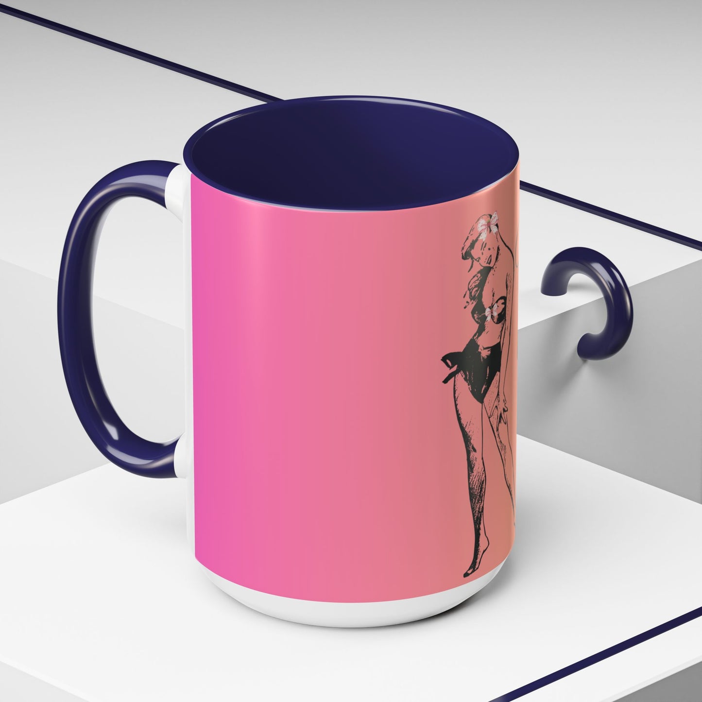 Island Girl Accent Coffee Mug | Retro Drinkware, Beach Gift, Summer Vibes, Unique Morning Brew, Gift for Her