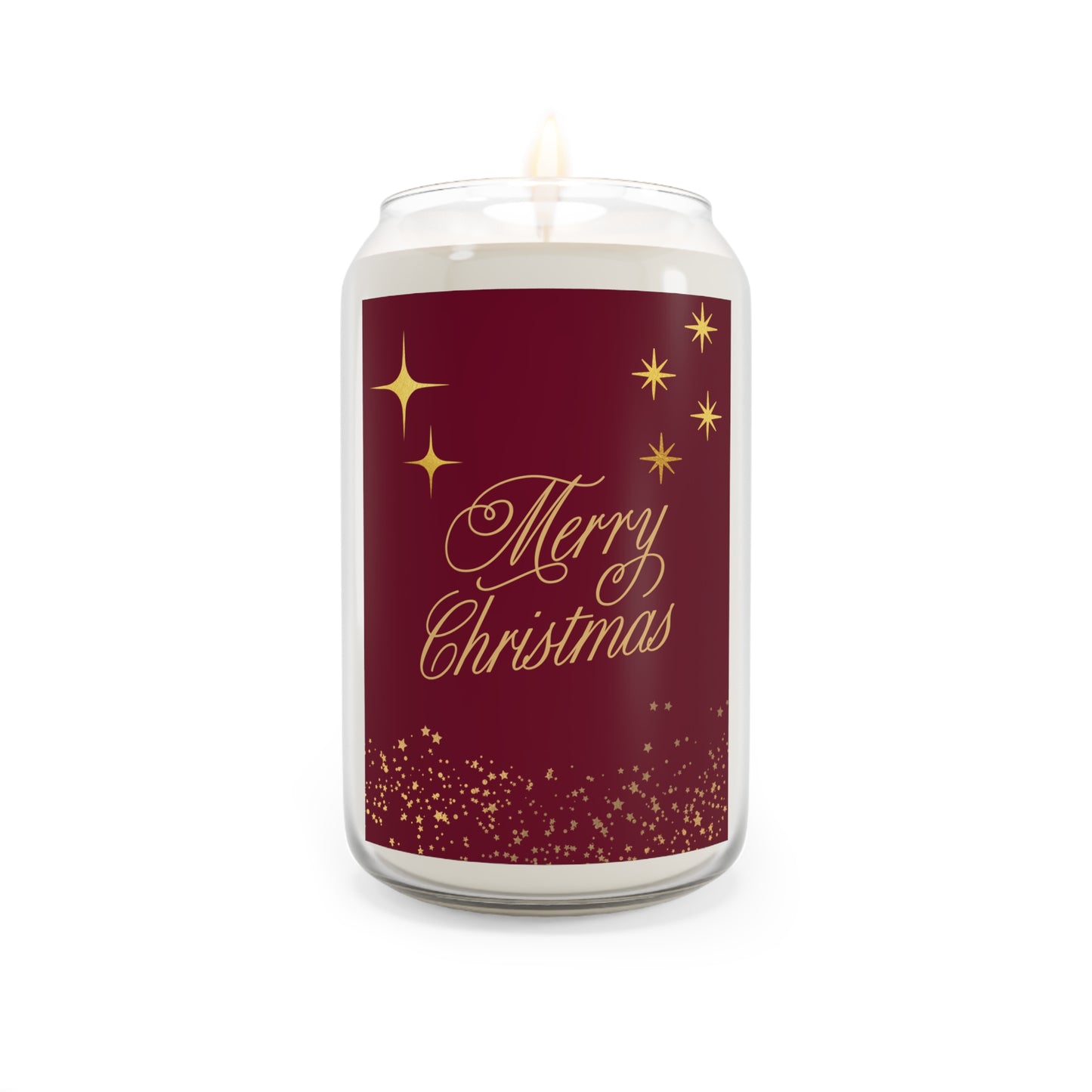 Merry Christmas Scented Soy Candle, Holiday Home Décor, Relaxing Fragrance, Gift for Her, Seasonal Candle, Candle for Christmas