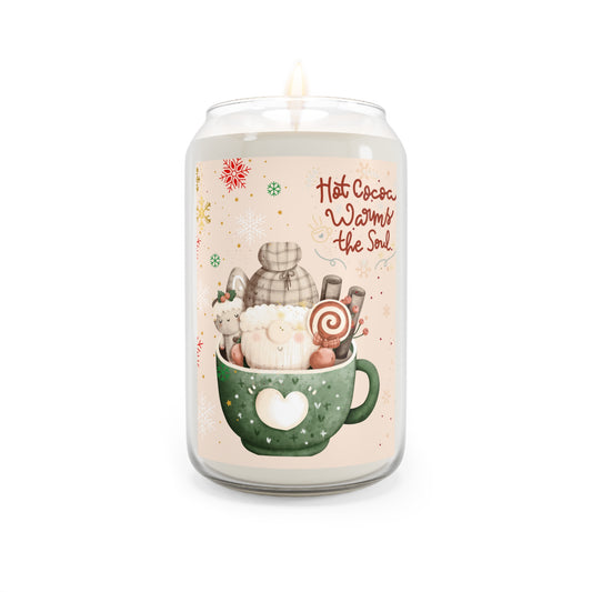 Cozy Hot Cocoa Scented Soy Candle, Warm the Soul, Home Decor, Holiday Gift, Relaxation