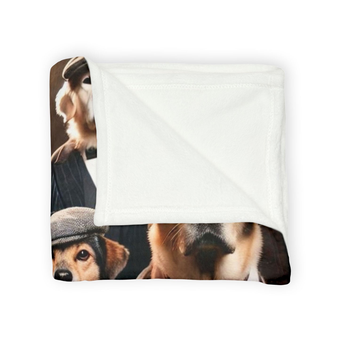 Stylish Dog-Themed Blanket, Fun Pet Gift, Cozy Home Decor, Dog Lover's Celebration Blanket, Unique Pet Lover Gift, Cute Puppy Blanket