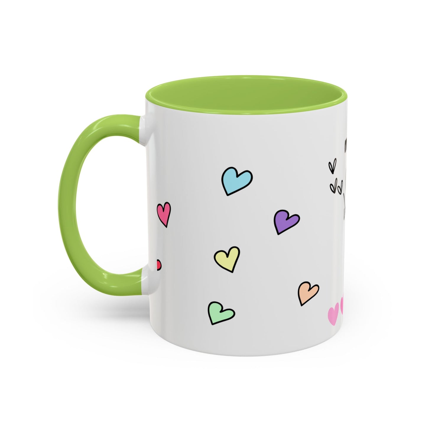 Miss You Accent Coffee Mug - Heartwarming Gift for Friends, Loved Ones, Birthdays, Valentine's Day, Coffee Lovers