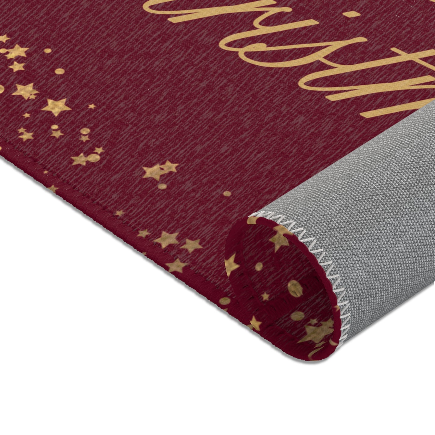 Christmas Area Rug, Merry Christmas Floor Mat, Holiday Home Decor, Festive Rug for Living Room, Seasonal Gift Idea