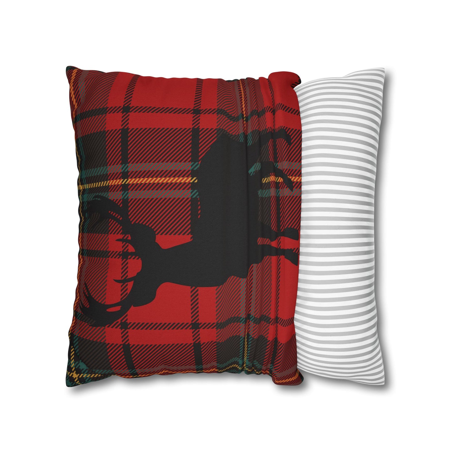 Rustic Deer Plaid Pillowcase
