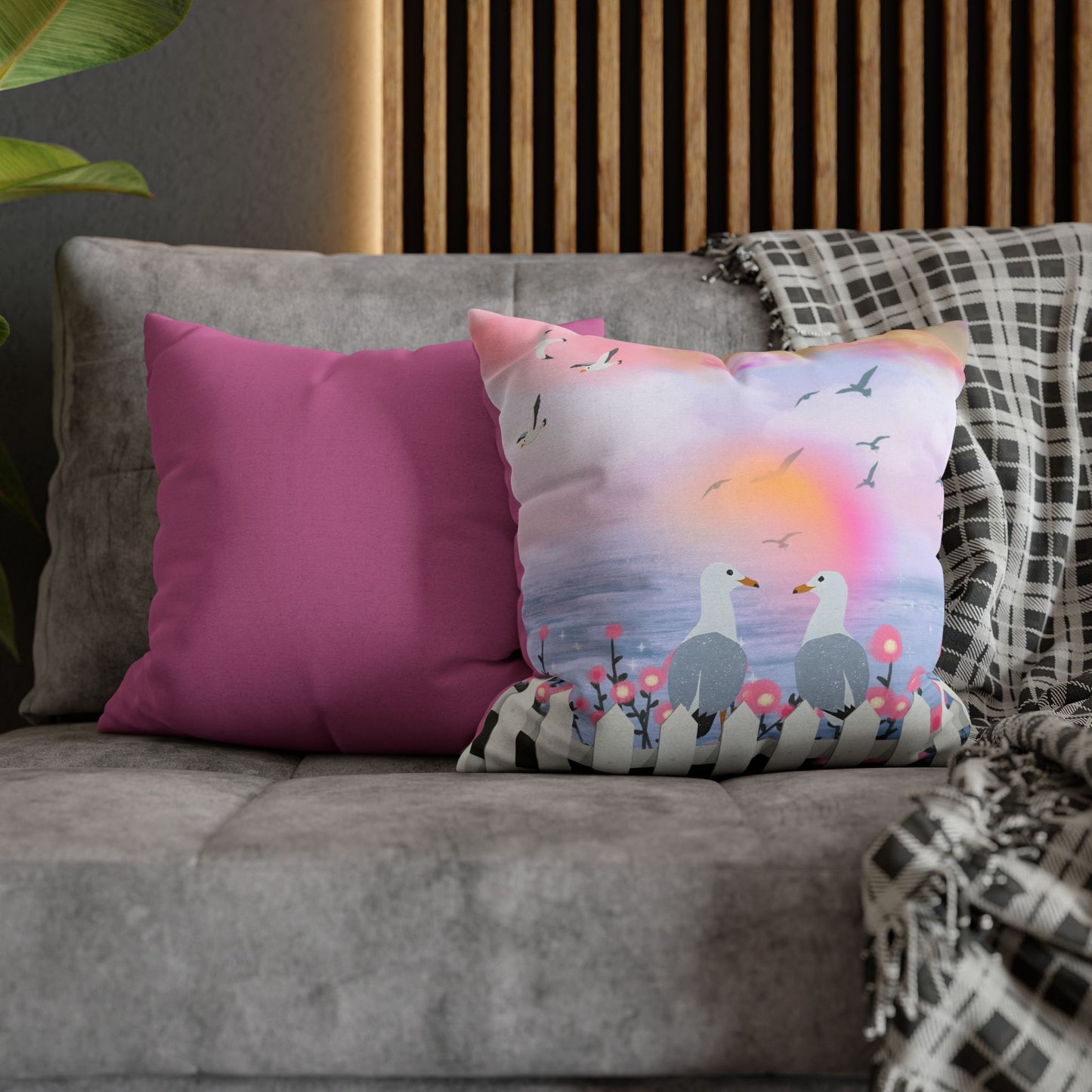 Coastal Seagull Pillowcase - Sea Inspired Cushion Cover for Home Decor, Beach House Gift, Nautical Accent, Summer Vibes, Decorative [...]