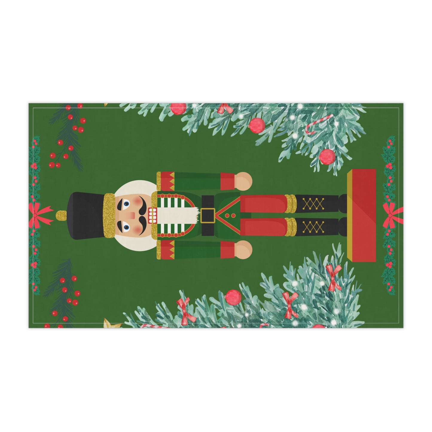 Festive Nutcracker Tea Towels - Holiday Kitchen Decor