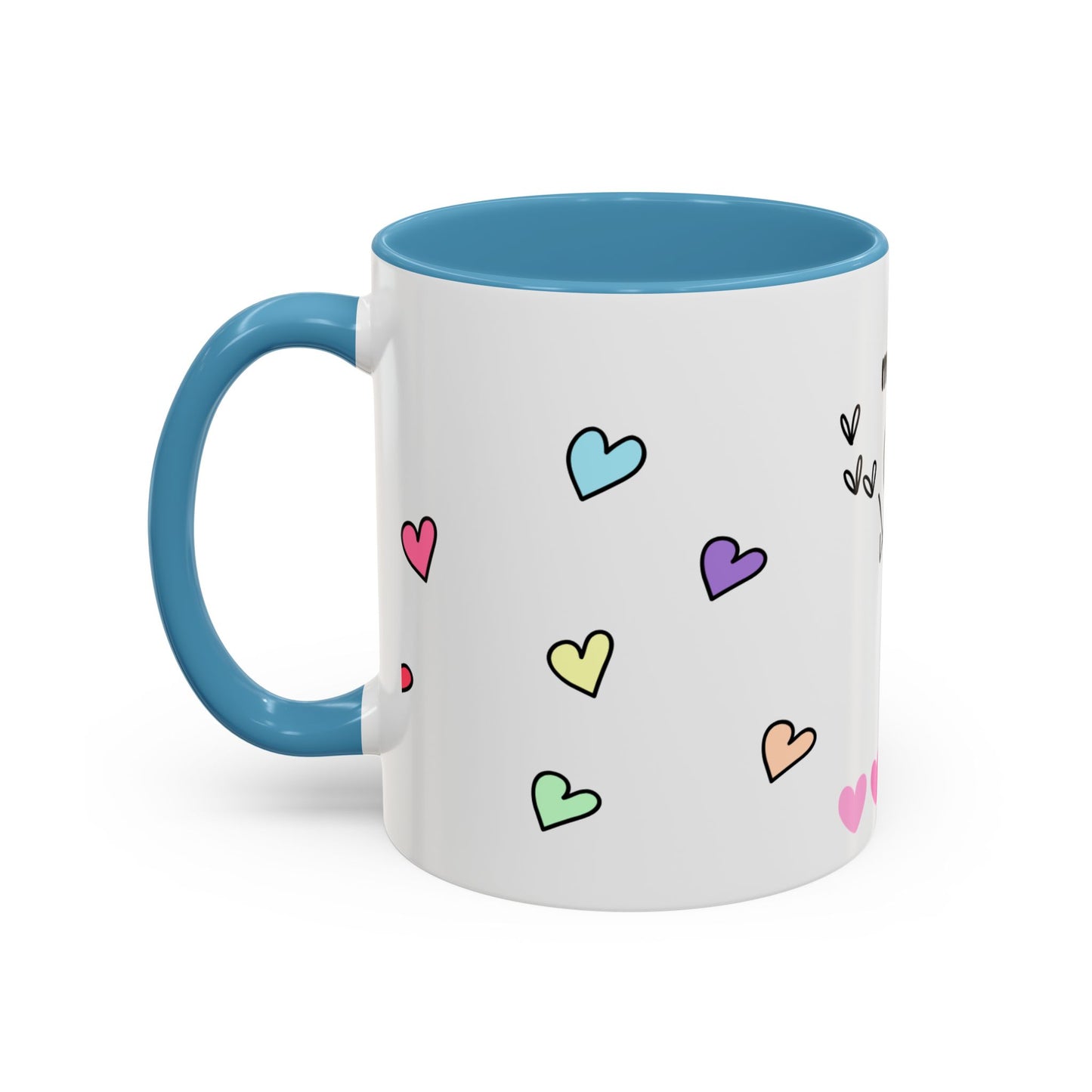 Miss You Accent Coffee Mug - Heartwarming Gift for Friends, Loved Ones, Birthdays, Valentine's Day, Coffee Lovers