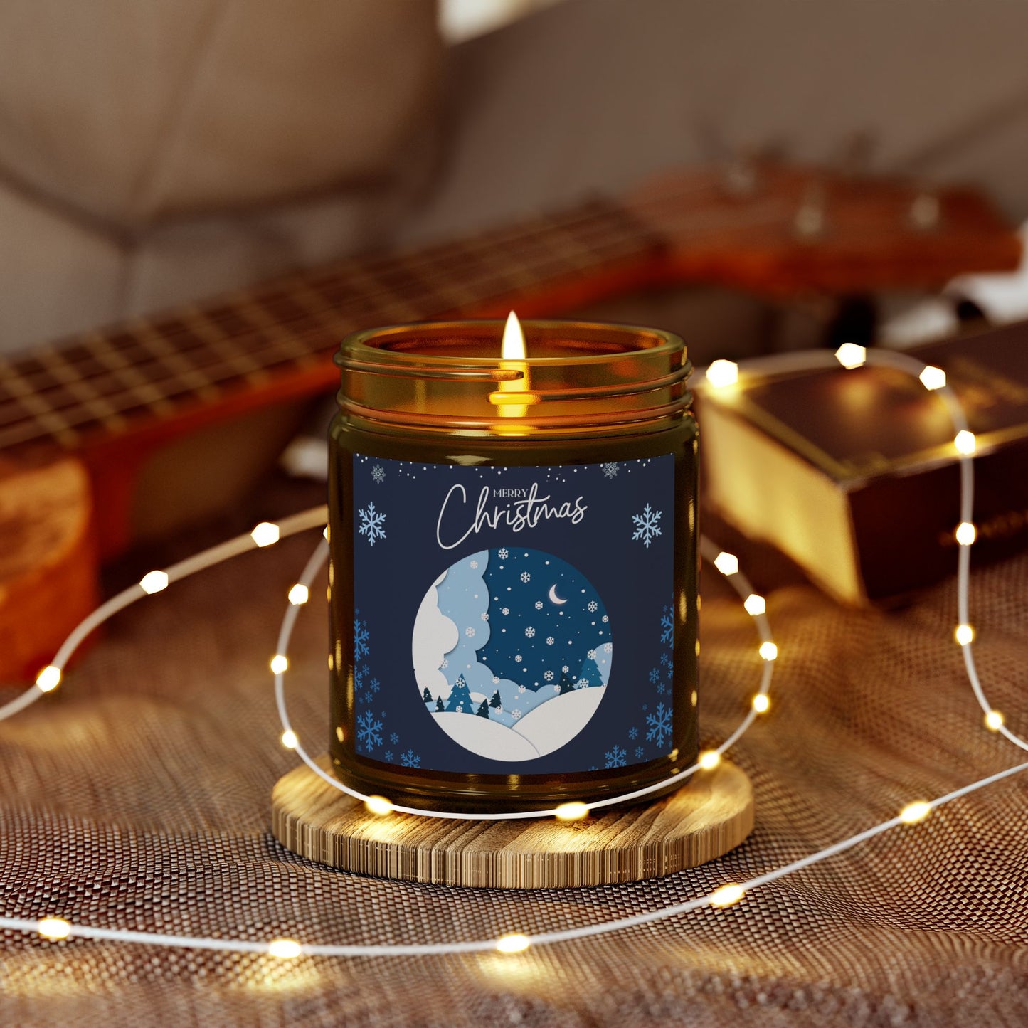 Christmas Scented Candle, Holiday Decor, Gift Idea, Winter Fragrance, Cozy Home Atmosphere