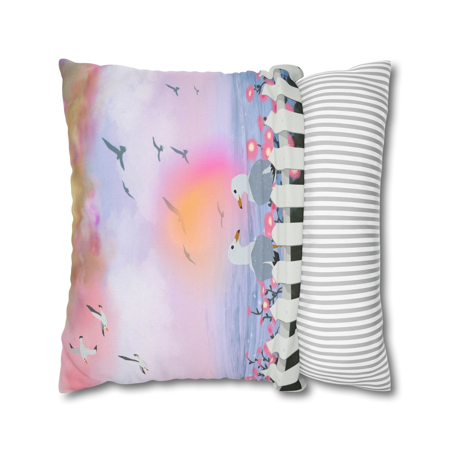 Coastal Seagull Pillowcase - Sea Inspired Cushion Cover for Home Decor, Beach House Gift, Nautical Accent, Summer Vibes, Decorative [...]