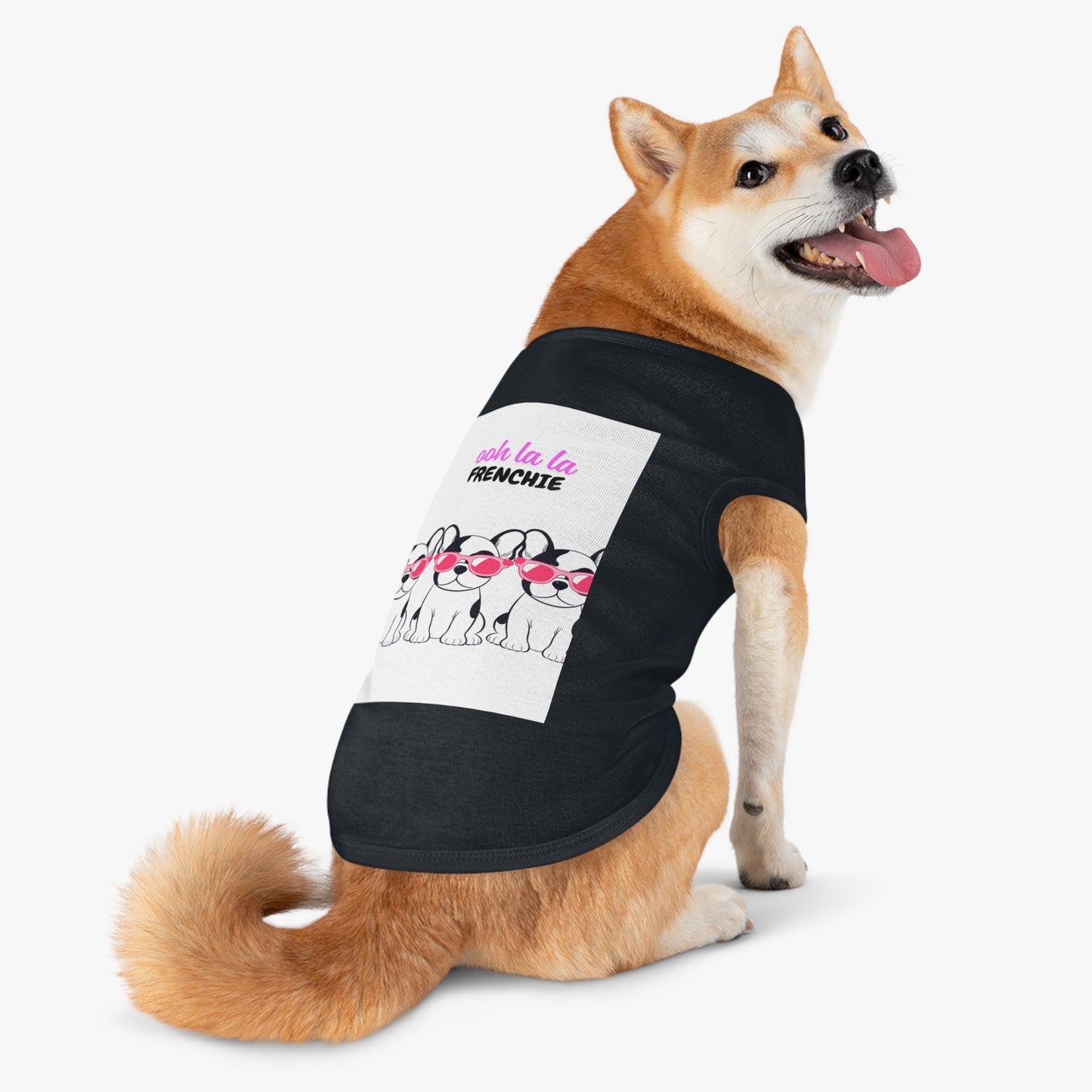 French Bulldog Pet Tank Top, Cute Dog Apparel, Ooh La La Frenchie Shirt, Pet Fashion, Dog Lover Gift