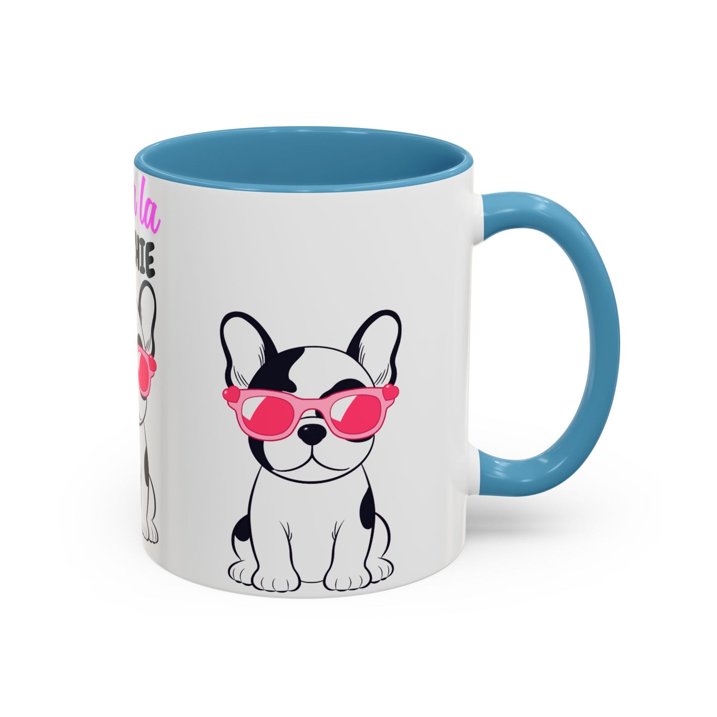 Trendy French Bulldog Coffee Mug, Dog Lover Gift, Ooh La La Frenchie Mug, Cute Pet Mug, Fun Drinkware, Animal Lover Cup