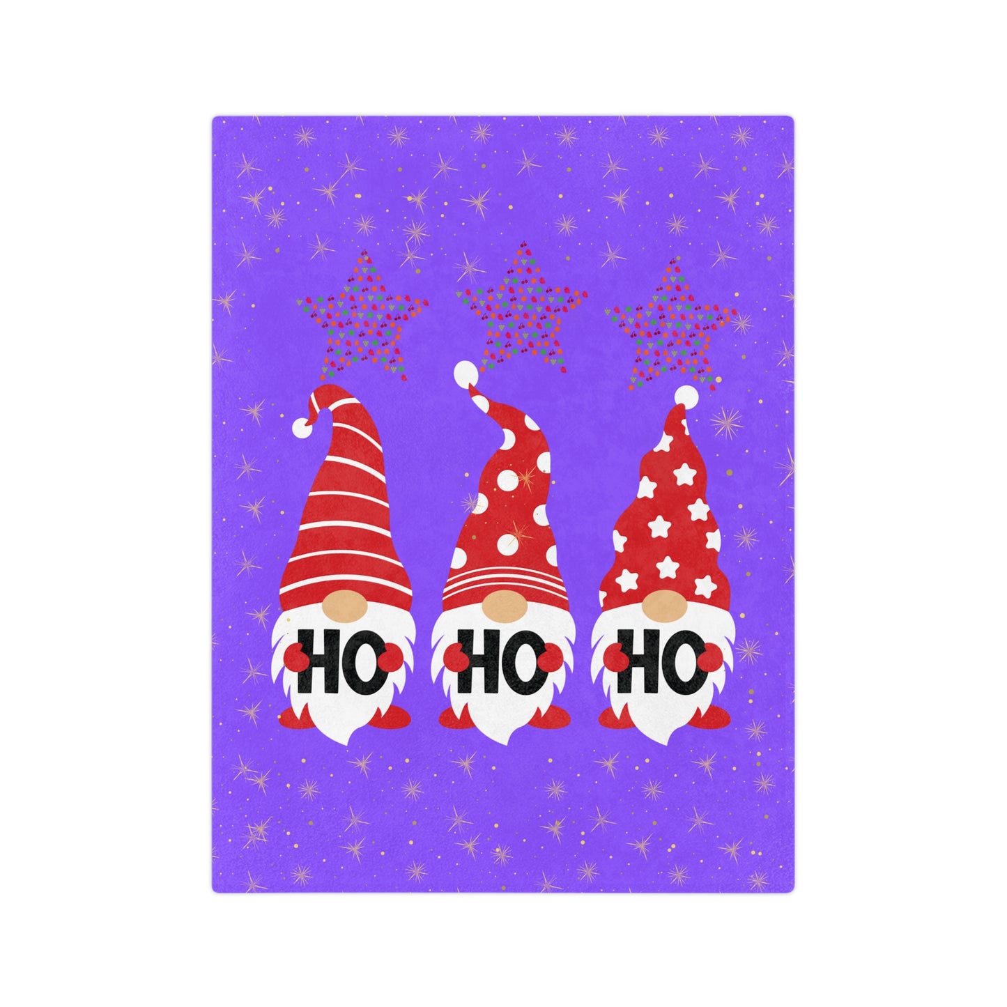 Cozy Holiday Gnome Blanket - Soft Microfiber Plush, Great for Christmas Gifts, Home Décor, Snuggling, Kid's Bedroom